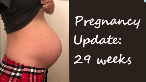 Pregnancy Update: 29 week baby bump - YouTube