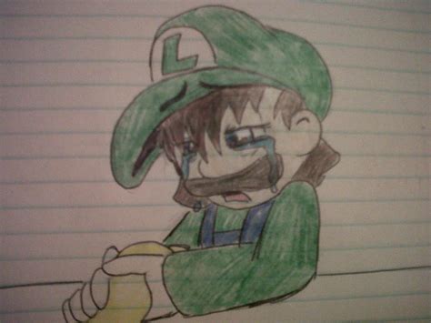 Luigi crying and blaming himself by LoonataniaTaushaMay on DeviantArt