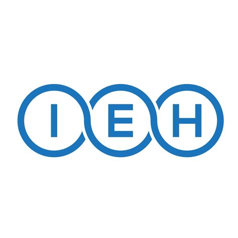 IEH letter logo design on white background. IEH creative initials ...