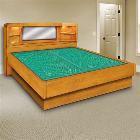 Oak Marathon – Waterbed Headboard & Frame Set – 9 Inch -4 Drawer Oak ...