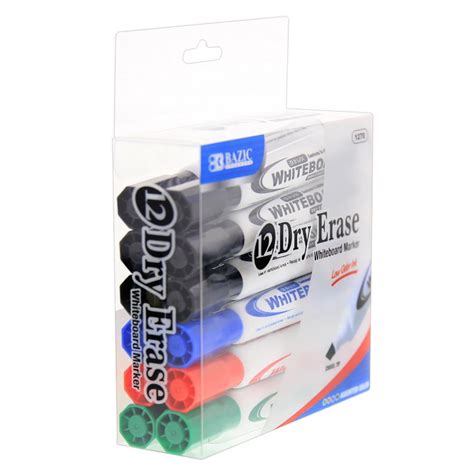 Assorted Color Chisel Tip Dry-Erase Markers (12/Box) - Crown Office ...