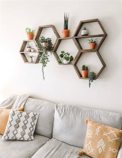 LARGE Hexagon Shelves / Wall Decor /honeycomb Shelves / Rustic - Etsy