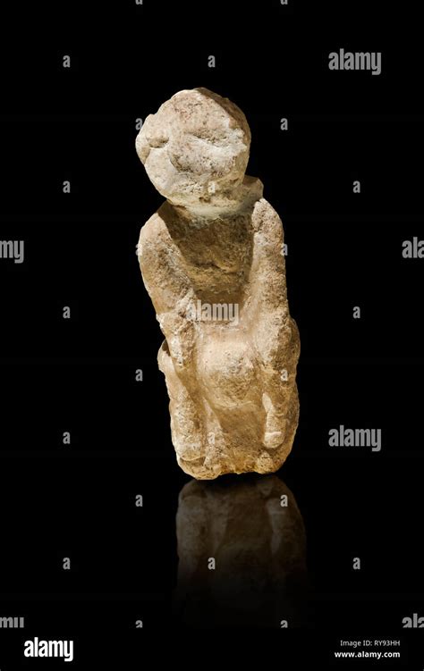 Seated marble goddess. Catalhoyuk Collections. Museum of Anatolian Civilisations, Ankara ...