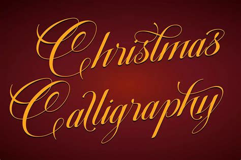 Christmas Calligraphy Handwritten Font - Free Download