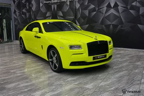 Rolls-Royce Wraith - Fluorescent Yellow Wrap | WrapStyle