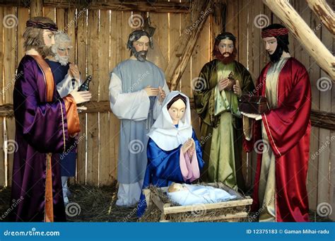 Nativity of Jesus Scene stock image. Image of bethlehem - 12375183