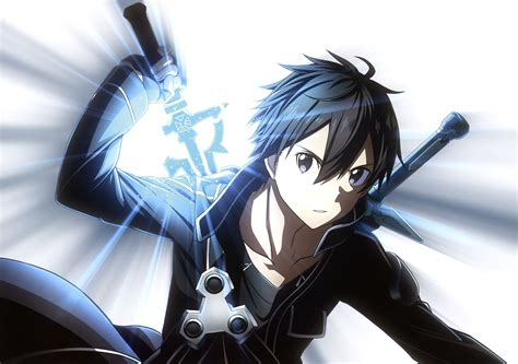 Wallpaper : anime, Sword Art Online, sword, Kirigaya Kazuto, Kirito ...