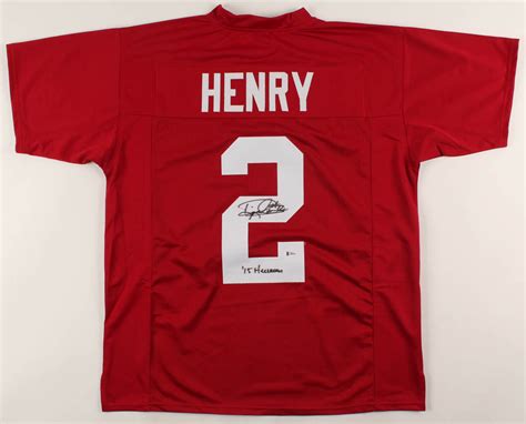 Derrick Henry Signed Jersey Inscribed "'15 Heisman" (Beckett COA ...