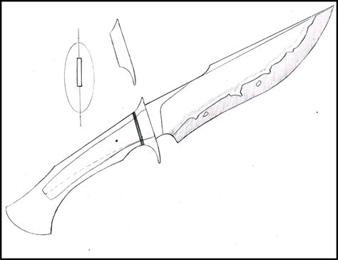 Hunting Knife Drawing at GetDrawings | Free download