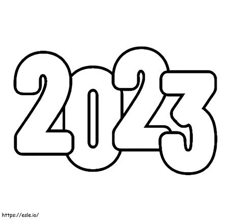 2023 coloring page