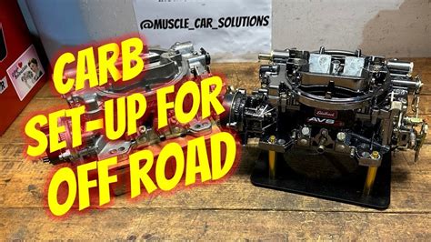 Edelbrock Carburetor Set Up For Off Road - YouTube