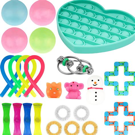 Hot Sale 24 Pcs Kit Brinquedo Sensory Fidget Brinquedos Dedo Descompression Mão Set Brinquedo ...