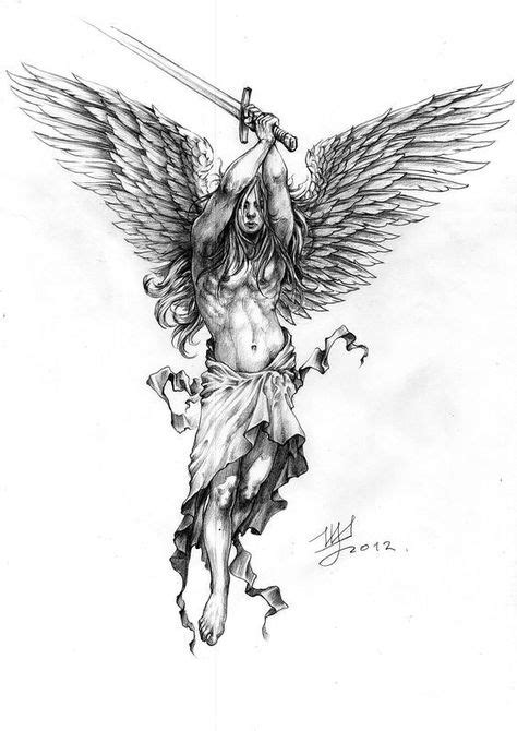 Spectacular Warrior Angel Gabriel Tattoo Angel Gabriel Tattoo | Archangel tattoo, Archangel ...