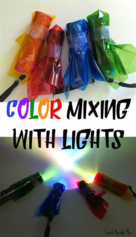 Color Mixing With Light - Teach Beside Me | Science experiments kids, Light science, Color mixing