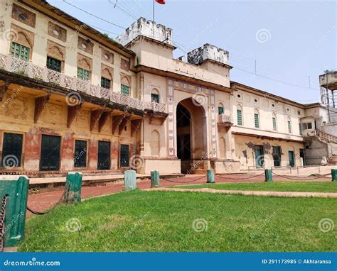 Architecture of Ramnagar Fort on the Banks of the Ganges in Varanasi, India Stock Image - Image ...