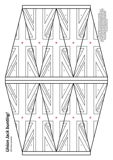 Colour and cut out Union Jack bunting template - A Mummy Too