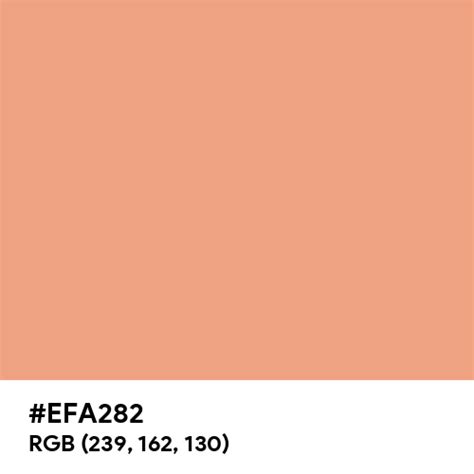 Muted Coral color hex code is #EFA282