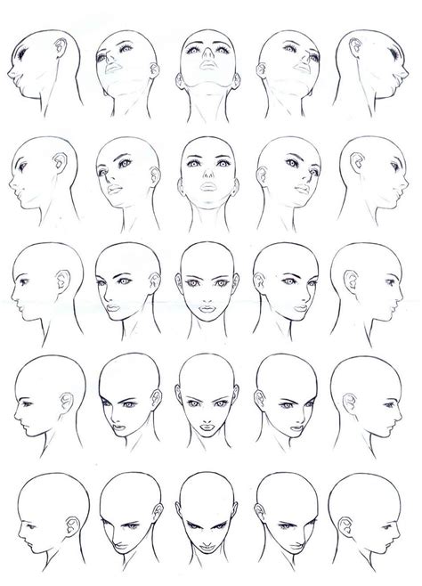 Head Drawing Reference and Sketches for Artists | Disegno di visi ...