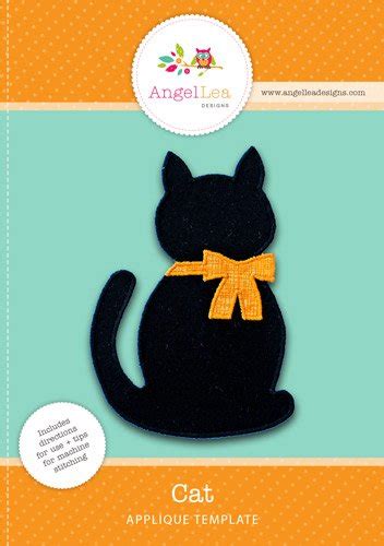 Cat Applique Template - Angel Lea Designs