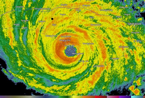 Category Four Hurricane Michael Making Landfall Between Tyndall AFB and ...