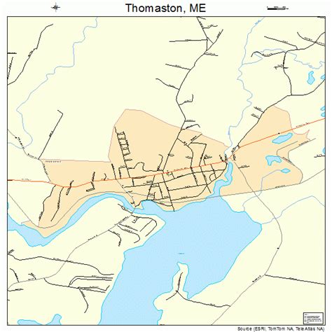 Thomaston Maine Street Map 2376330