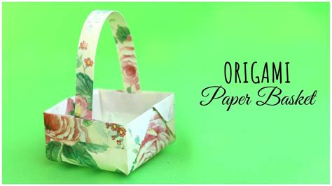 Origami Paper Basket How To Make Step by Step