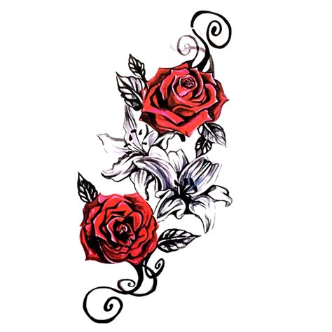 Peony Waterproof Temporary Tattoo Sticker Henna Tatoo Stickers Lily ...