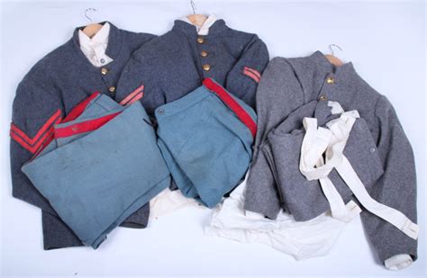 Ensemble de reproduction d'uniformes complet de la guerre de Sécession pour le théâtre | Aiolfi ...