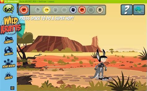 Wild kratts, Online games, Wild