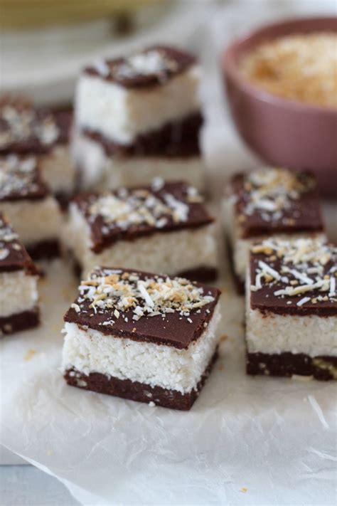 Sugar Free Gluten Free and Vegan Bounty Slice Recipe