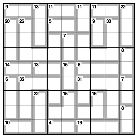 Killer Sudoku Free Printable - Free Printable