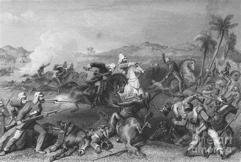 Drawing Depicting The Sepoy Rebellion by Bettmann