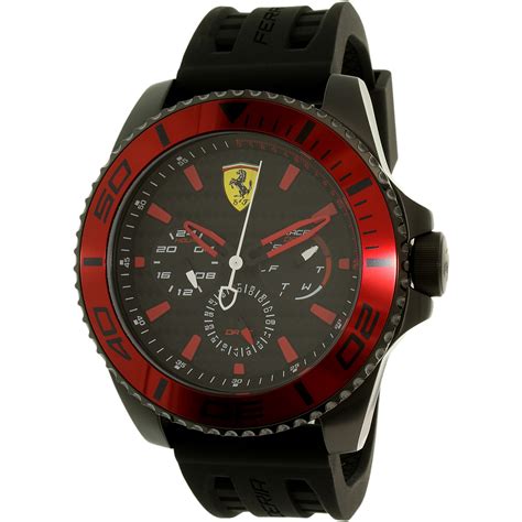 Ferrari - Ferrari Men's Kers 0830310 Black Rubber Quartz Watch - Walmart.com - Walmart.com