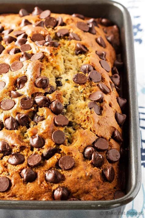 Chocolate Chip Zucchini Bread - Bake. Eat. Repeat.