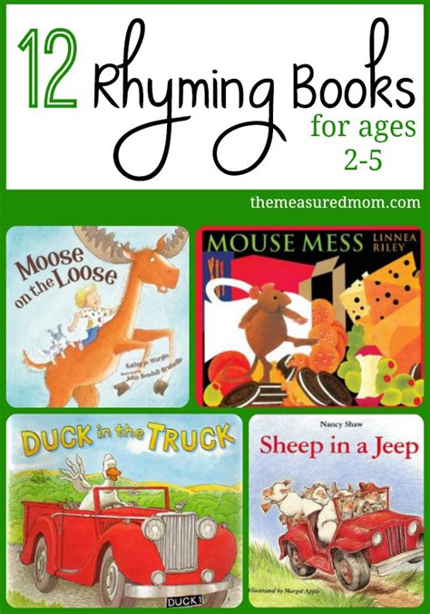 Rhyming Books for Toddlers & Preschoolers - The Measured Mom