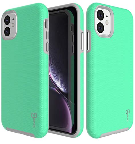 CoverON Apple iPhone 11 Case, Rugged Series Protective Hybrid Phone Cover - Walmart.com