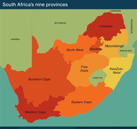 Infographic: The land area of South Africa's nine provinces - South Africa Gateway