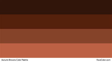 Autumn Browns color palette » FavoColor.com