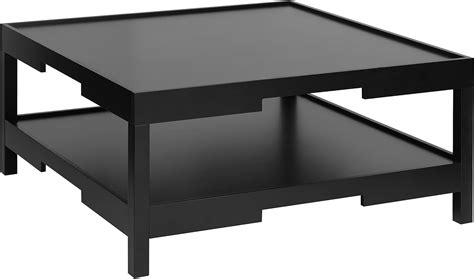 Premier Housewares Small Low Coffee Table Wood Garden Coffee Table Black Coffee Table Outdoor ...