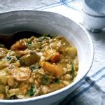 Fall vegetable cannellini bean stew with spelt berries and kale - Amy Chaplin