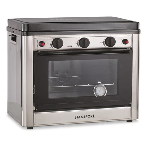 Stansport Outdoor Propane Gas Stove and Camp Oven, Stainless Steel ...