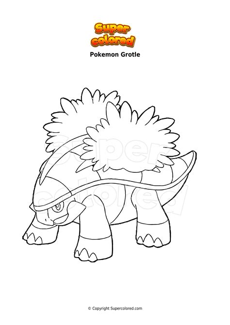 Grotle Coloring Pages - Free Pokemon Coloring Pages Printables