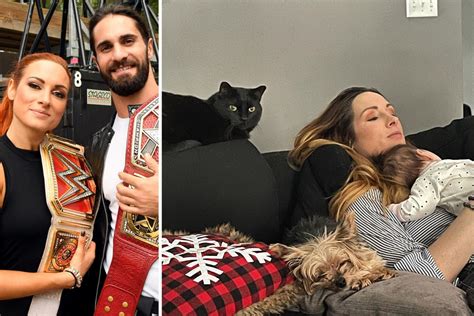 WWE star Seth Rollins shares adorable images of Becky Lynch and their baby daughter and gushes ...