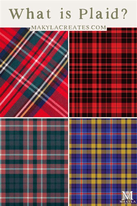 What is Plaid? Guide with Names and Pictures - Makyla Creates