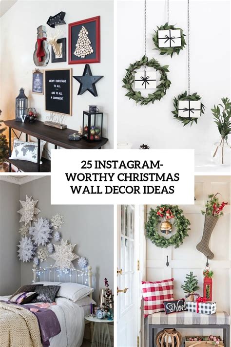 25 Instagram-Worthy Christmas Wall Decor Ideas - DigsDigs