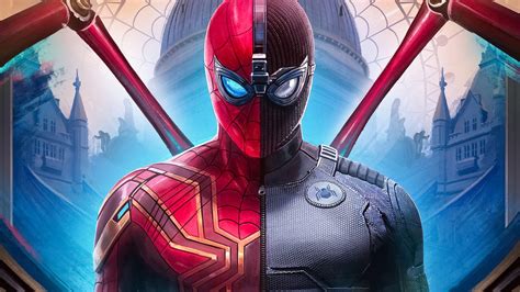 Download wallpaper 1366x768 2019 movie, spider-man: far from home, iron-spider, stealth suit ...