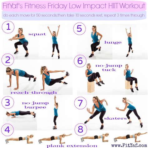 FitYaf's Fitness Friday Low Impact HIIT Workout - FitYaf.com