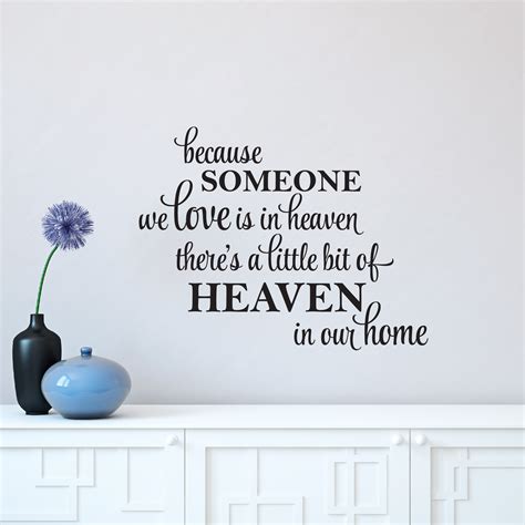 A Little Bit Of Heaven In Our Home Wall Quotes™ Decal | WallQuotes.com