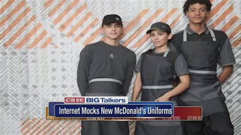 McDonald's reveals new uniforms to mixed reviews | 6abc.com