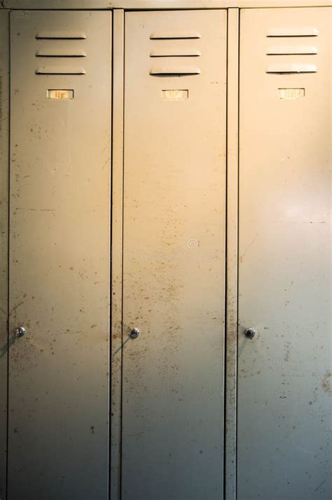 Rusted old lockers stock image. Image of business, shut - 117021317